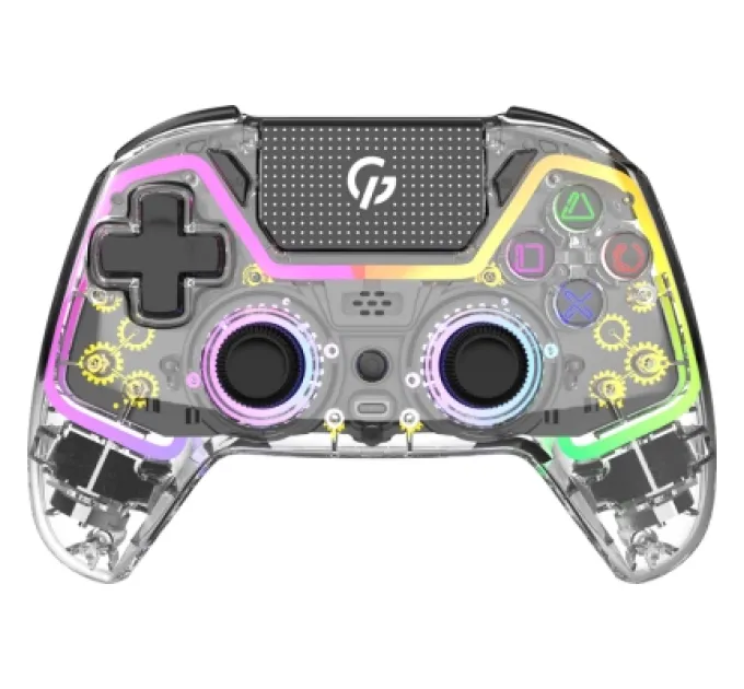 GamePro Геймпад GamePro GPS13T BT 5.3/USB/PC/iOS/Android/PS3/PS4 RGB Transparent (GPS13T)