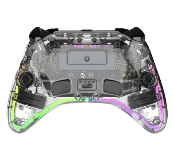 GamePro Геймпад GamePro GPX13T 2.4G/BT 5.1/USB/PC/iOS/Android RGB Transparent (GPX13T)