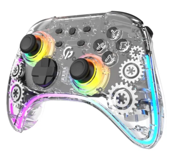 GamePro Геймпад GamePro GPX13T 2.4G/BT 5.1/USB/PC/iOS/Android RGB Transparent (GPX13T)