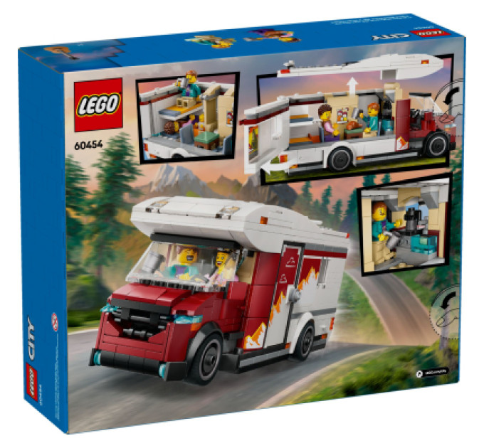 LEGO Конструктор LEGO City Пригодницький будинок на колесах для відпустки (60454)