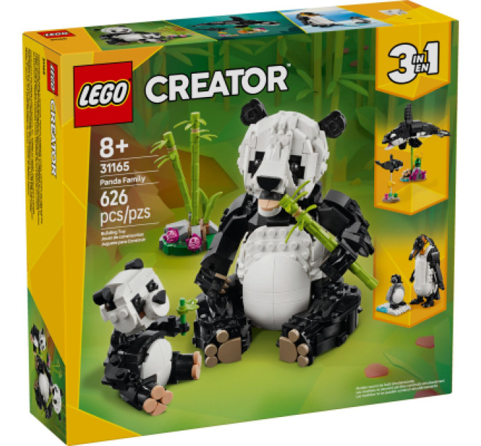 LEGO Конструктор LEGO Creator Дикі тварини: пандові (31165)