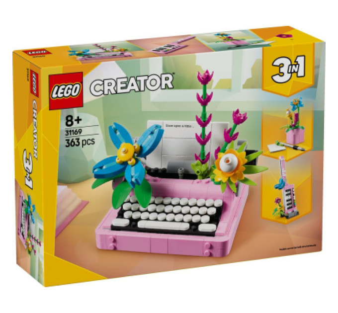 LEGO Конструктор LEGO Creator Друкарська машинка з квітами (31169)