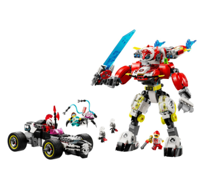 LEGO Конструктор LEGO DREAMZzz Робот-тигр Купера та Хот-род авто Зеро (71497)