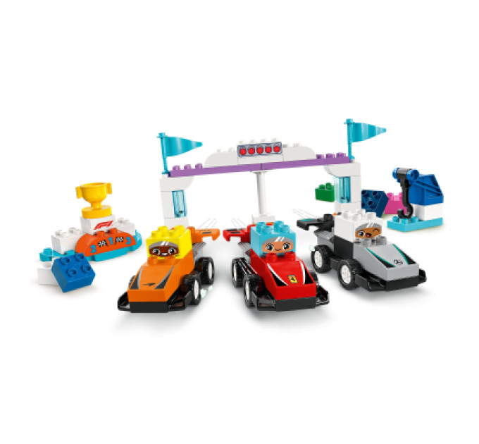 LEGO Конструктор LEGO DUPLO Town Автомобілі для перегонів і пілоти команд Формули-1 (10445)