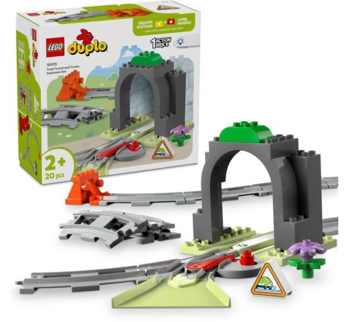 LEGO Конструктор LEGO DUPLO Town Додатковий набір. Залізничний тунель і колії (10425)