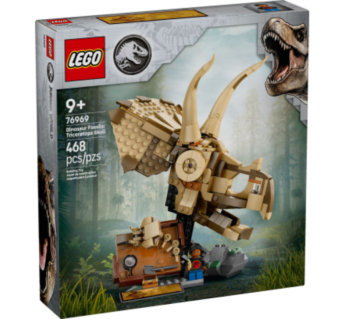 LEGO Конструктор LEGO Jurassic World Скам''янілості динозаврів: череп трицератопса (76969)