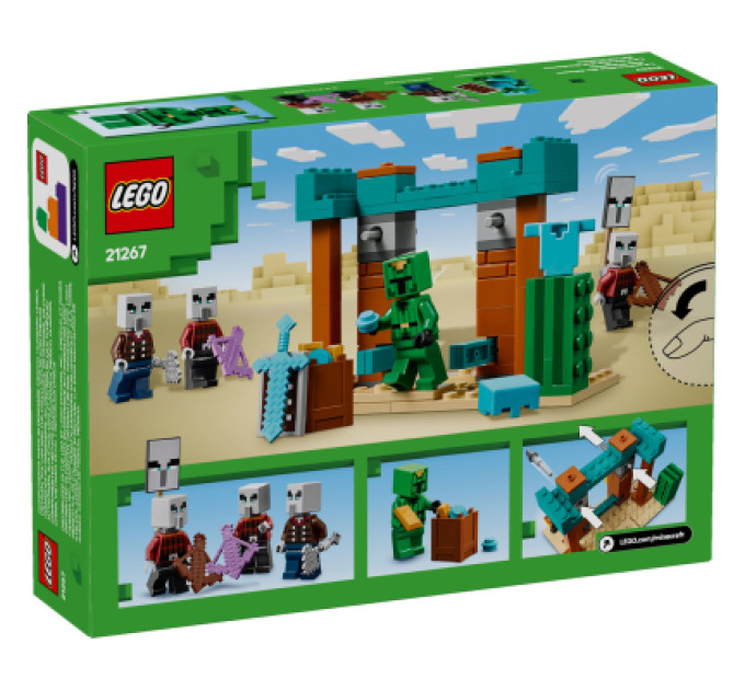 LEGO Конструктор LEGO Minecraft Пустельний патруль розбійника (21267)