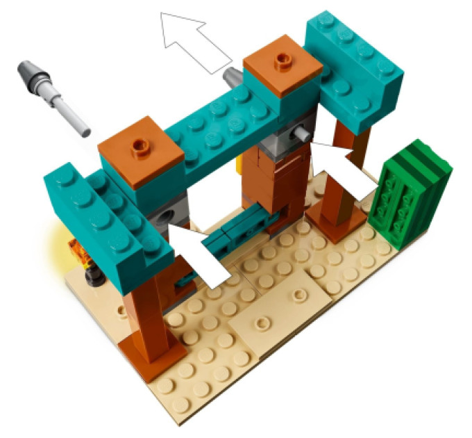 LEGO Конструктор LEGO Minecraft Пустельний патруль розбійника (21267)