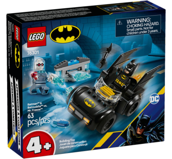 LEGO Конструктор LEGO Super Heroes Бетмен і Бетмобіль проти містера Фріза (76301)