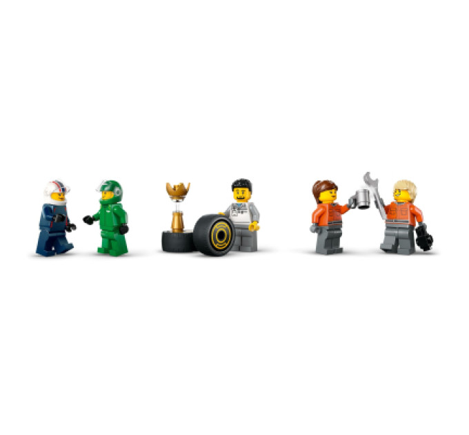 LEGO Конструктор LEGO City Вантажівка F1 з автомобілями RB20 та AMR24 (60445)