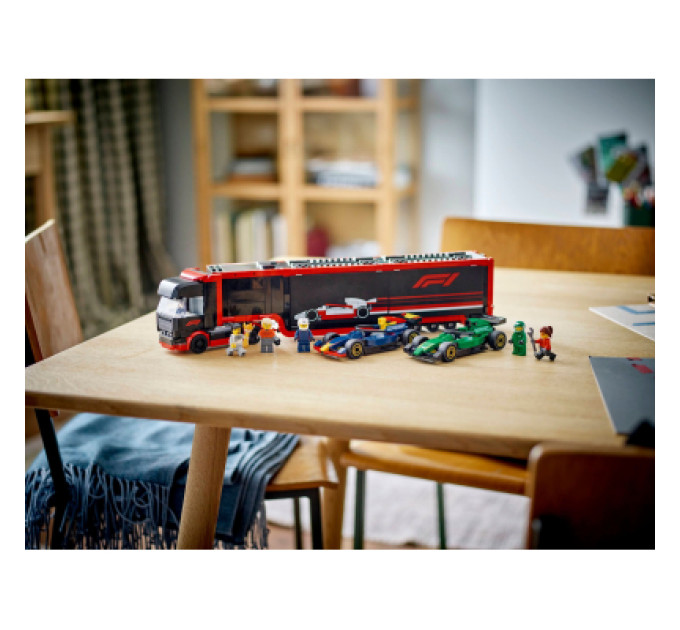 LEGO Конструктор LEGO City Вантажівка F1 з автомобілями RB20 та AMR24 (60445)