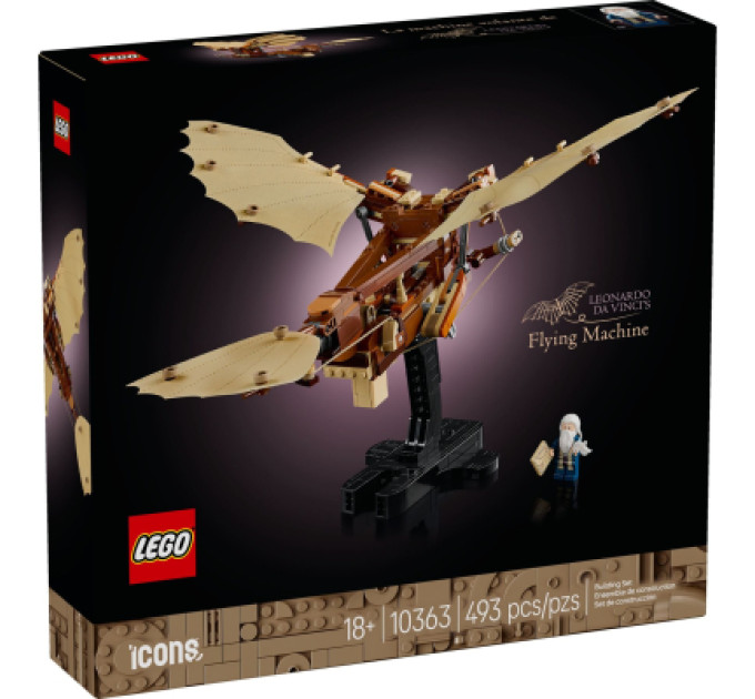 LEGO Конструктор LEGO Icons Літальний апарат Леонардо да Вінчі (10363)