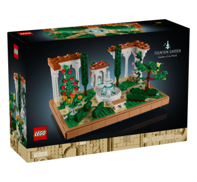 LEGO Конструктор LEGO Icons Сад фонтанів (10359)