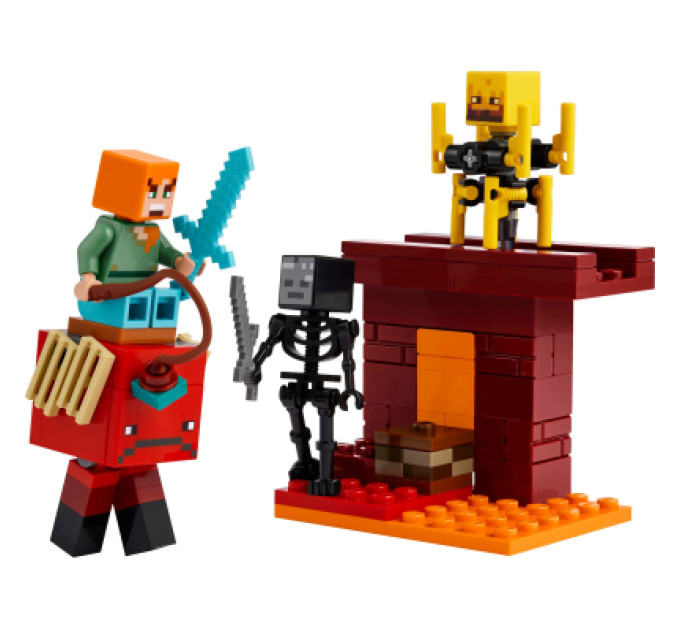 LEGO Конструктор LEGO Minecraft Битва з лавою у Незері (21266)