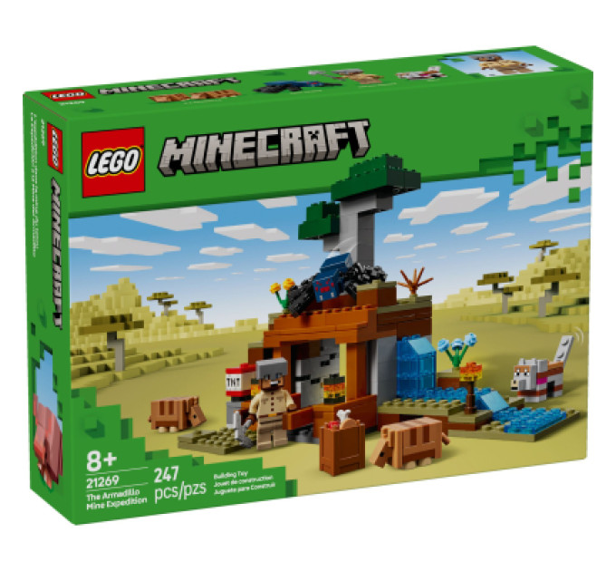 LEGO Конструктор LEGO Minecraft Шахтна експедиція Броненосець (21269)