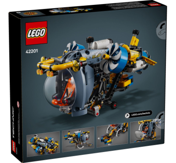 LEGO Конструктор LEGO Technic Глибоководний дослідницький підводний човен (42201)