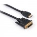 Vinga Кабель мультимедійний HDMI to DVI 24+1 3.0m Vinga (VCPHDMIDVI3)