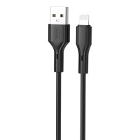 Дата кабель USB 2.0 AM to Lightning 1.0m black XO (NB230_L_Black)