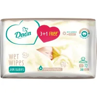 Дитячі вологі серветки Dada 3+1 з екстрактом ромашки (4 х 72 шт.) (4820174980863)