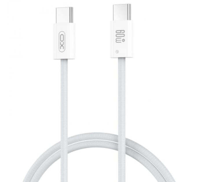 XO Дата кабель USB-C to USB-C 1.0m 60W white XO (NBQ273_C_White)