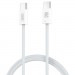 XO Дата кабель USB-C to USB-C 1.0m 60W white XO (NBQ273_C_White)