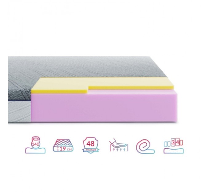 Highfoam Матрац Highfoam Bellagio Piano, ортопедичний, двосторонній 80x200 см (4820001324440)