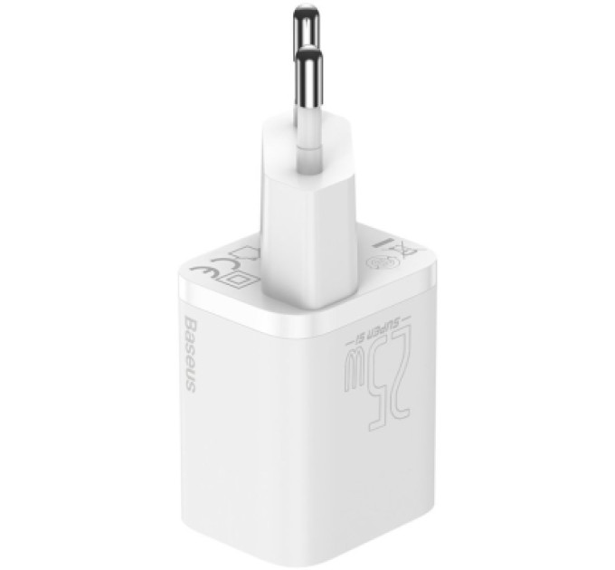 Baseus Зарядний пристрій Baseus Super Si Quick Charger 1C White (CCSP020102)