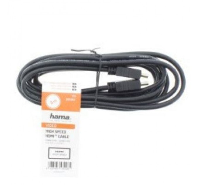 Hama Кабель мультимедійний HDMI to HDMI 3.0m Black Hama (00205001)