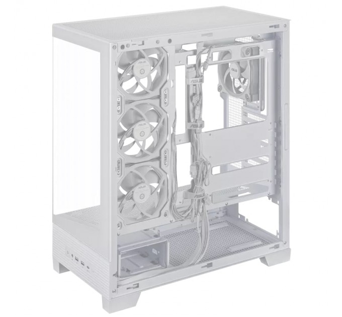 ASUS Корпус Asus A31 Plus White Tempered Glass без БЖ (90DC00R3-B19000)