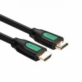 Ugreen Кабель мультимедійний HDMI to HDMI 3.0m HD101 Round (Yellow/Black) Ugreen (10130)