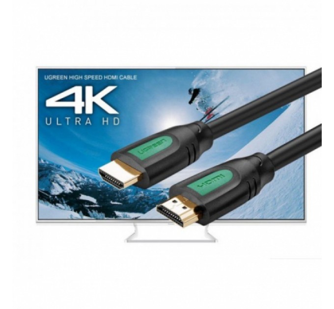 Ugreen Кабель мультимедійний HDMI to HDMI 3.0m HD101 Round (Yellow/Black) Ugreen (10130)