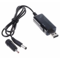 Кабель живлення USB to DC 5.5mm + 3.51.35mm 0.8m 18W Kingda (KD-USB-DC9/12)
