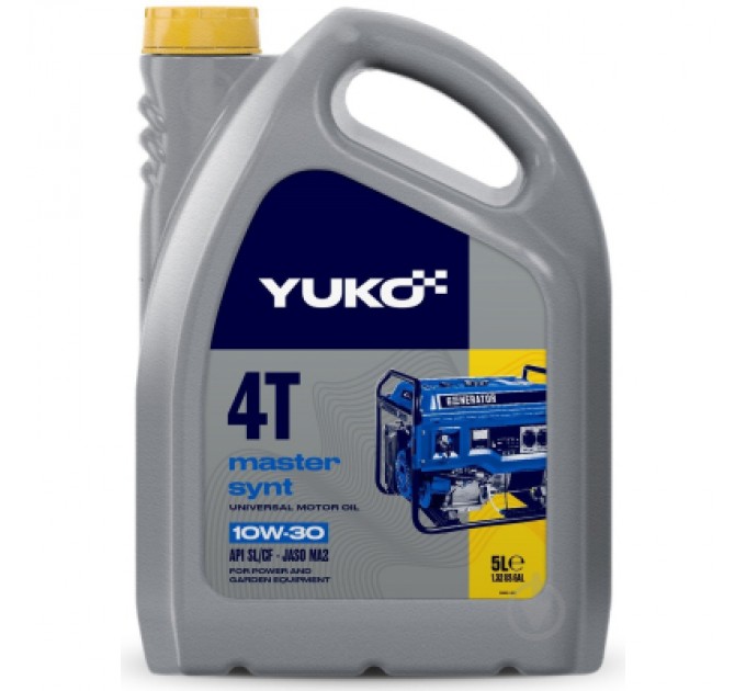 Yuko Моторна олива Yuko MASTER SYNT 4T 10-30 API SL/CF 5л (4823110405512)