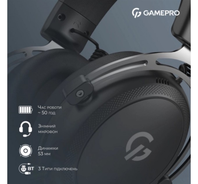 GamePro Навушники GamePro Asgard Skald 4-Mode Black (HSW160B)