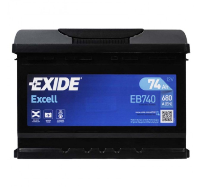 EXIDE Акумулятор автомобільний EXIDE EXCELL 74A (EB740)