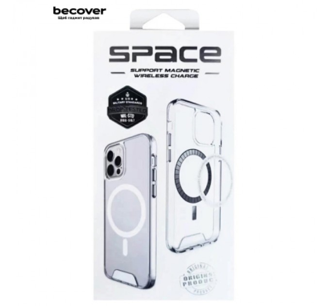 BeCover Чохол до мобільного телефона BeCover Space Case MagSafe Apple iPhone 16e Transparent (713884)