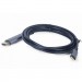 Cablexpert Кабель мультимедійний USB-C to DisplayPort 1.8m 4K 60Hz Cablexpert (CC-USB3C-DPF-01-6)