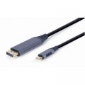 Cablexpert Кабель мультимедійний USB-C to DisplayPort 1.8m 4K 60Hz Cablexpert (CC-USB3C-DPF-01-6)
