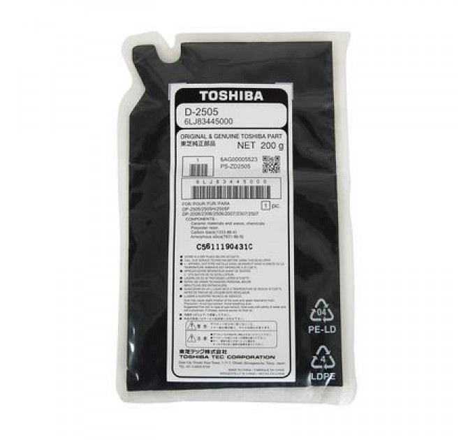 Toshiba Девелопер D-2505 BLACK 6LJ83445000 TOSHIBA