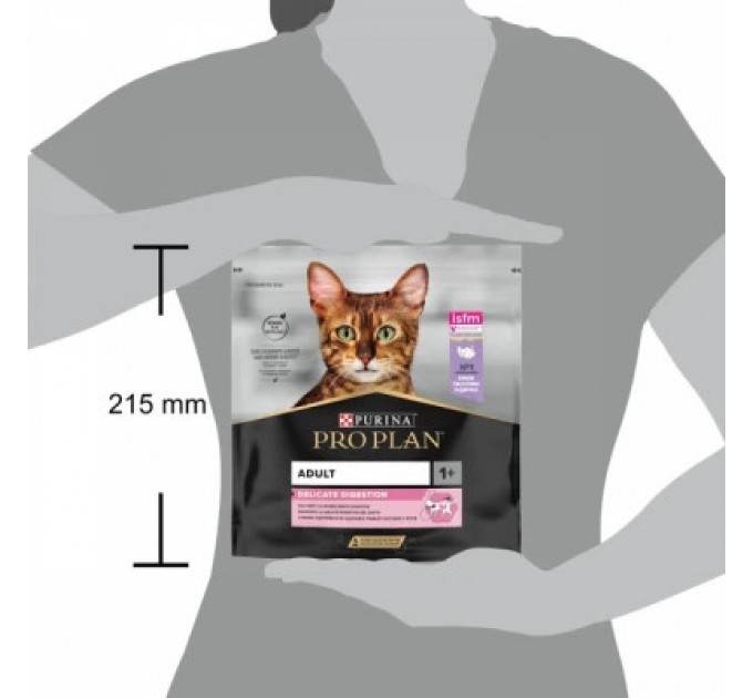 Purina Pro Plan Сухий корм для кішок Purina Pro Plan Delicate Adult 1+ з індичкою 400 г (7613033568671)