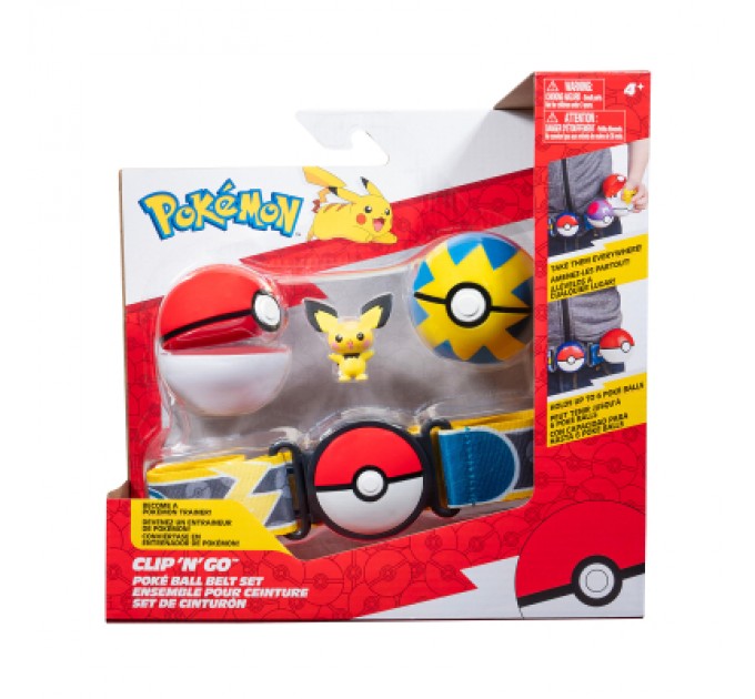 Pokemon Ігровий набір Pokemon W15 - Пояс з покеболами Пічу (PKW3643)