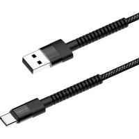 Дата кабель USB 2.0 AM to Type-C 1.0m 2.4А black ColorWay (CW-CBUC063-BK)