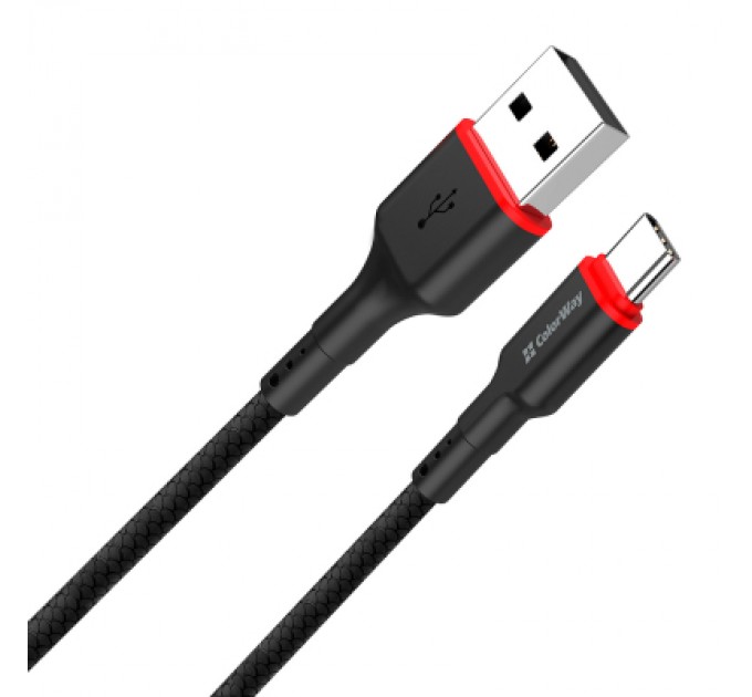 ColorWay Дата кабель USB-C to USB-C 1.0m 2.4А black ColorWay (CW-CBUC064-BK)