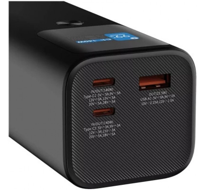Canyon Батарея універсальна Canyon PB-2010 27000mAh PD/3.1/140Wh, in/out2xUSB-C PD/140W, outUSB-A/22.5W (CNE-CPB2010DG)