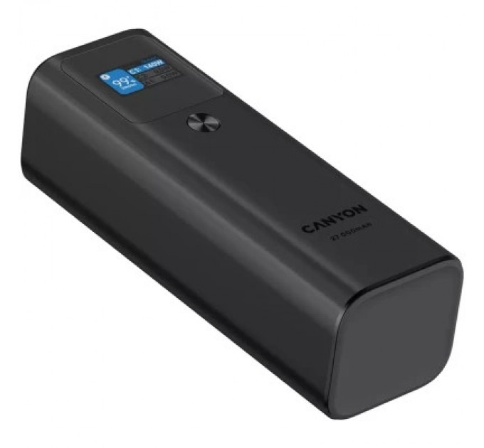 Canyon Батарея універсальна Canyon PB-2010 27000mAh PD/3.1/140Wh, in/out2xUSB-C PD/140W, outUSB-A/22.5W (CNE-CPB2010DG)