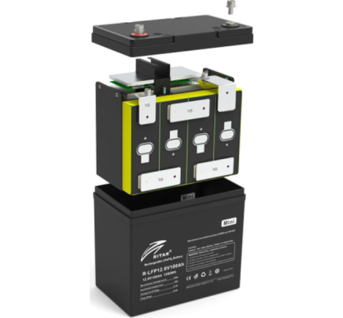 Ritar Батарея LiFePo4 Ritar R-LFP 12.8V 100Ah mini (R-LFP12.8V100AH-mini)