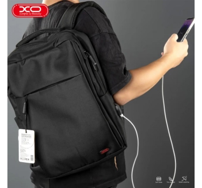 XO Рюкзак для ноутбука XO 17" CB02 black (CB02-17.black)