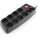 REAL-EL Мережевий фільтр живлення REAL-EL REAL-EL RS-10 Protect, 3m, black (EL122300039)