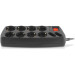 REAL-EL Мережевий фільтр живлення REAL-EL REAL-EL RS-10 Protect, 5m, black (EL122300040)