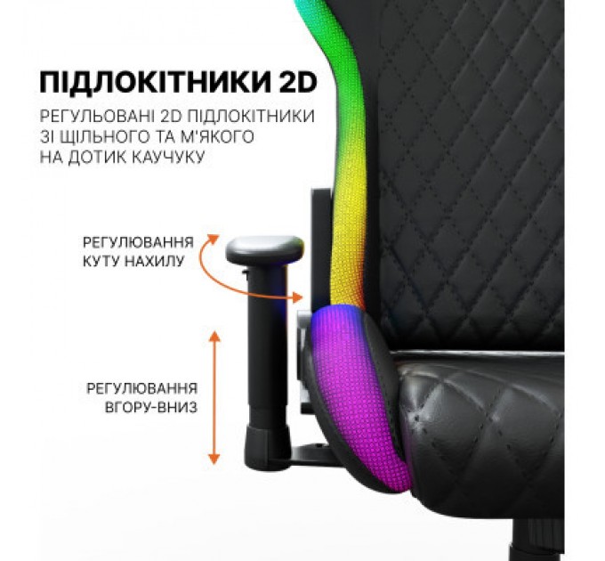 GamePro Крісло ігрове GamePro Hero RGB Black (GC-700-Black)